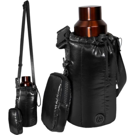Metallic Quilted Water Bottle Holder Size 8