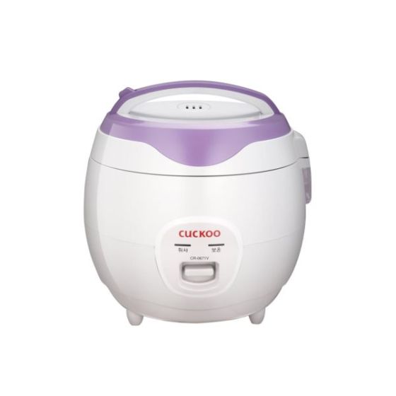 Basic Rice Cooker-Violet & White/6 cup