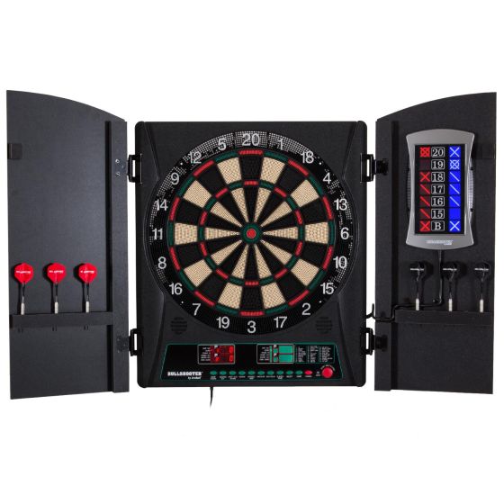 Bullshooter - Cricket Maxx 1.0 Electronic Dartboard Cabinet Set