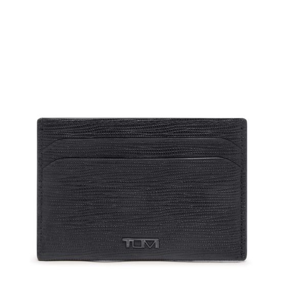 Nassau Slg Slim Card Case - Black Embossed