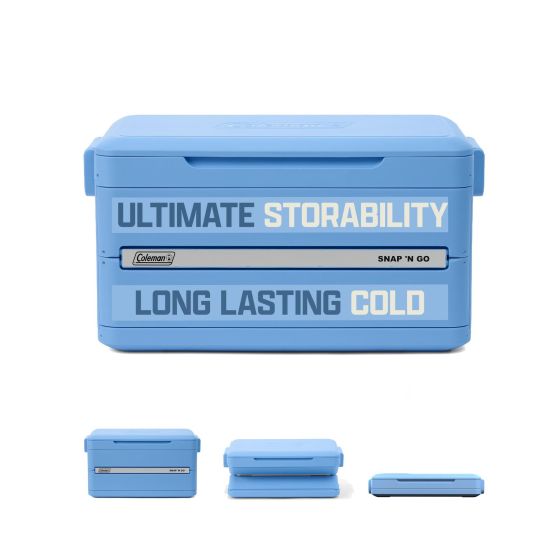 Snap N Go 35qt Collapsible Hard Cooler Blue Sky
