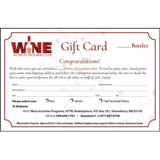 Wine Galaxy's Wine Gift Card - 6 bottles, All White