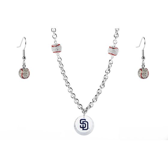 Baseball Set Padres Necklace Exclusive