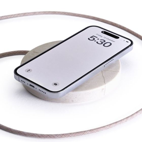 Einova Classic Wireless Charging Stone in Cream Marble