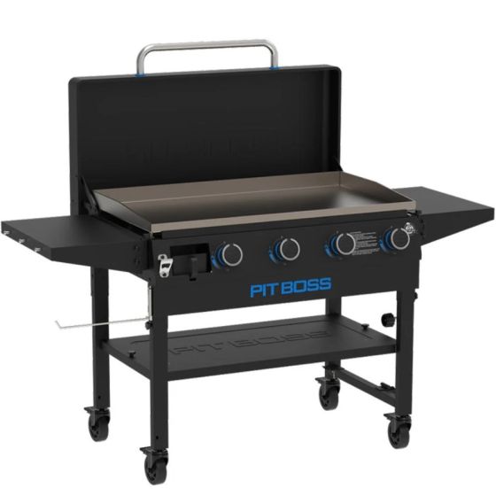 PIT BOSS 4 BURNER DELUXE GAS GRIDDLE w/ HOOD LID (PB4BGD1)