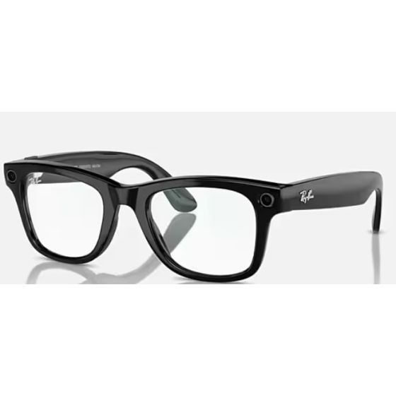 Ray-Ban Meta Wayfarer Smart Glasses-Shiny Black