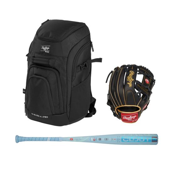 Rawlings & Easton - Baseball Glove, Bat, & Bag