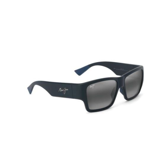 Ka'olu Polarized Sunglasses Matte Blue Frame Neutral Gray Lens