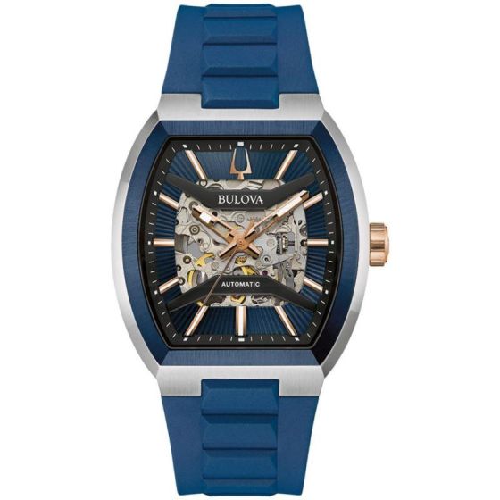 Men's Maquina HNBR Strap watch, Blue dial