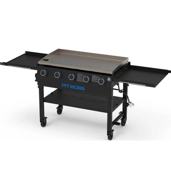 PIT BOSS 5 BURNER GAS GRIDDLE w/ FOLDING SIDE SHELVES (PB5BGD1)
