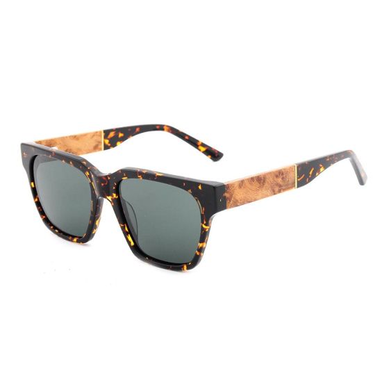 Sunstone - Acetate & Maple Wooden Sunglasses Tortoise