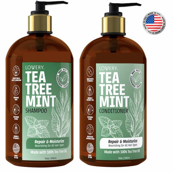 Tea Tree Mint Shampoo & Conditioner Set Size 2 Pieces