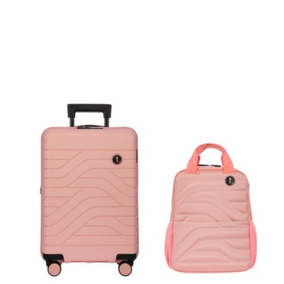 BY Ulisse 21 Inch Expandable Spinner and Backpack Set