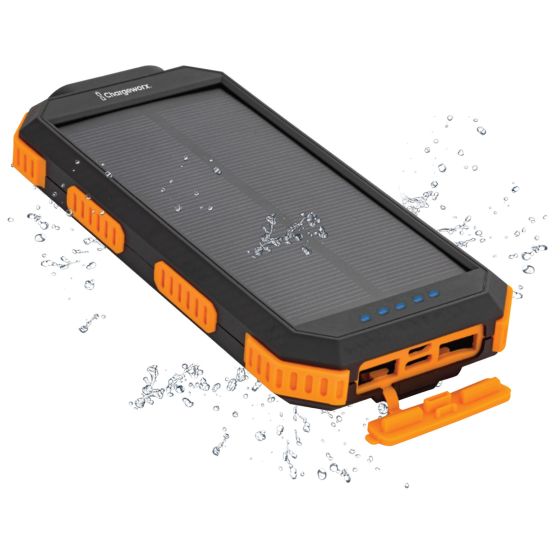 Solar Power Bank w/ Wireless Charging