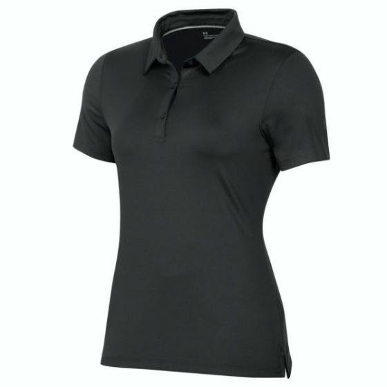 Under Armour T2 Green Women's Golf Polo - Black-R/XL