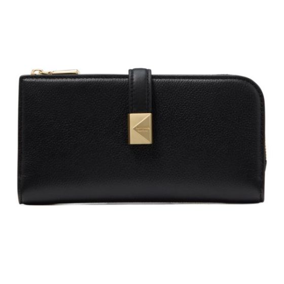 Deco Zip Slim Wallet - Black