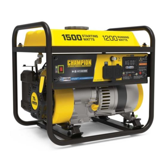 1200 Watt Portable Generator with CO Shield