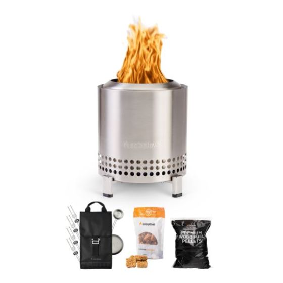 Mesa XL Tabletop Fire Pit Roasty Bundle SS