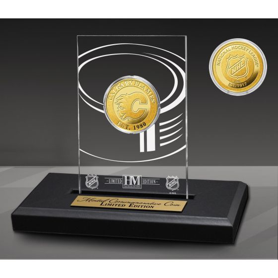 Calgary Flames Acrylic Gold Coin