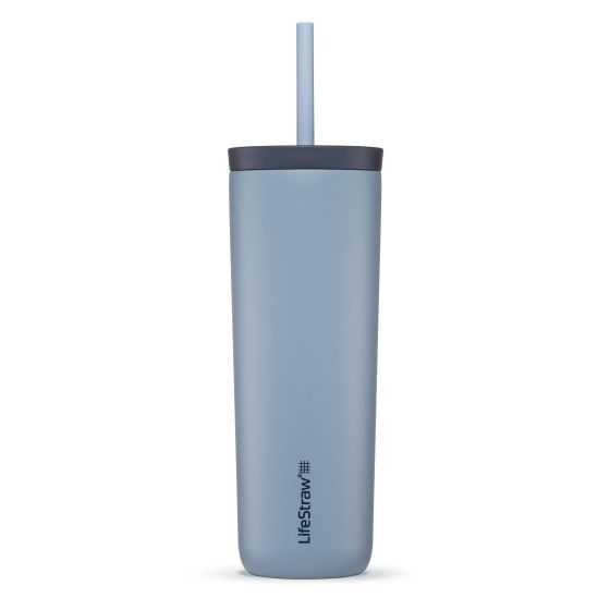 LifeStraw Go Series 18oz Stainless Steel Tumbler Icelandic Blue