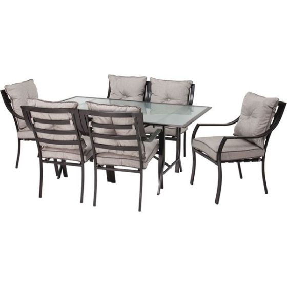 Lavallette 7-Piece Outdoor Dining Set in Gray