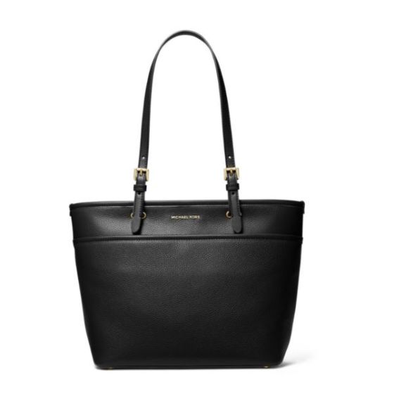 Winston Medium Top Zip Pocket Tote Bag - Black