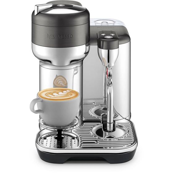 Nespresso Vertuo Creatista Coffee and Espresso Maker by Breville, Black Stainless