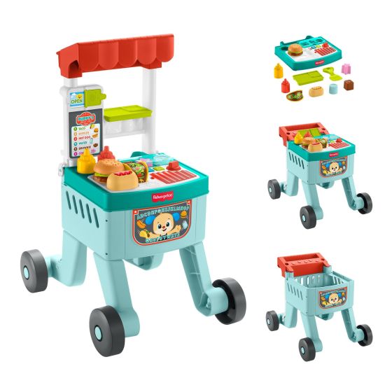Laugh & Learn 4-in-1 Snack Cart Walker Ages 6-36 Months