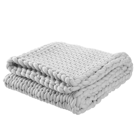 9lb Weighted Knit Blanket Gray