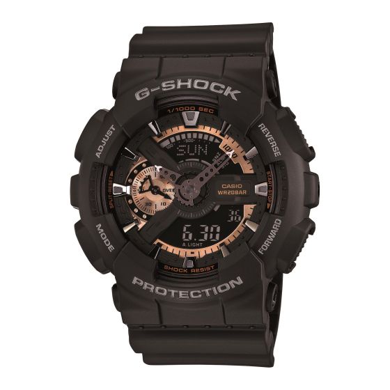 Men's G-Shock Watch - Matte Black/Rose Gold
