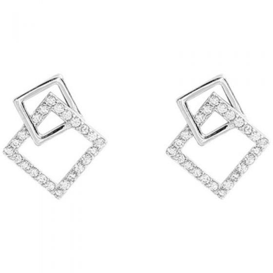 Latonia Cabella created Sterling Silver Box within a Box Earrings