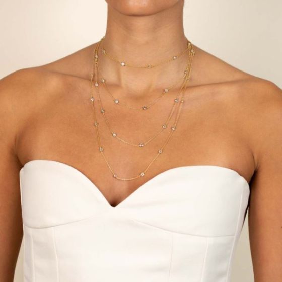 Diamond by the Yard Necklace Size 24