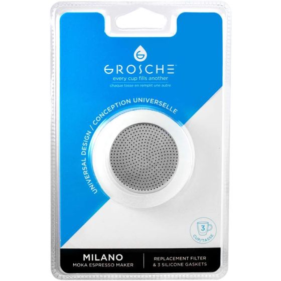 Parts and Accessories: 3 Cup Espresso maker 3 silicone seals +Filter set