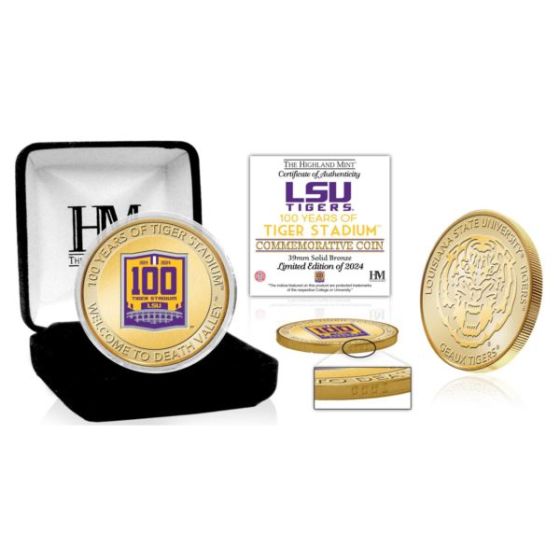 LSU Tiger Stadium 100th Anniversary Bronze Coin