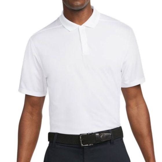 Nike Dri-Fit Victory Solid OLC Men's Golf Polo - White/Black/L