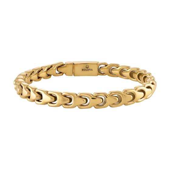 Bulova Link 8mm Gold-Tone Bracelet, 7.25