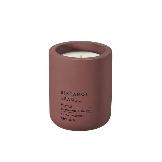 FRAGRA - Large Candle in Concrete Container - Bergamot