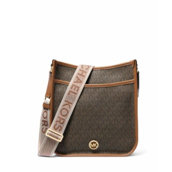 Luisa Large Signature Logo Messenger Bag -  Brown/Luggage