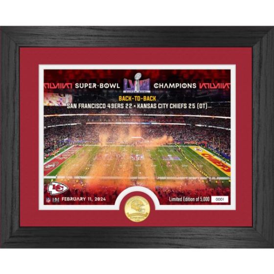KC Chiefs Super Bowl LVIII Champions Celebration Photo Mint