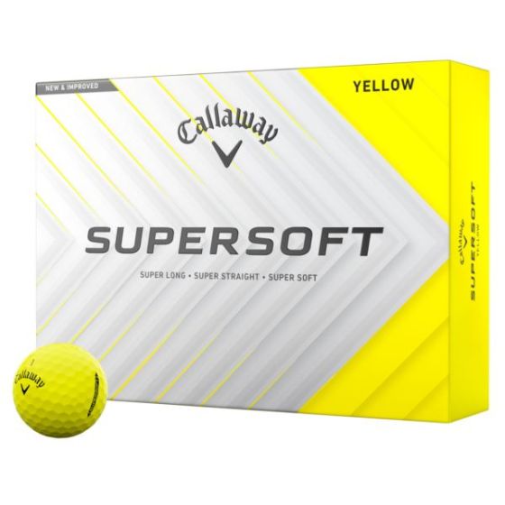 Callaway Supersoft Yellow 2025 Golf Balls - 1 Dozen