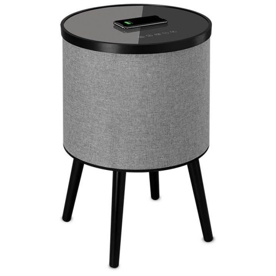 DecorTech Round Speaker Table with Wireless Charging