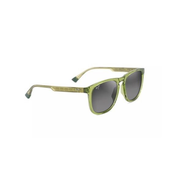 Kupa'a Polarized Sunglasses Shiny Grass Green Frame Neutral Gray Lens