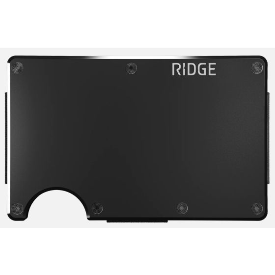 The Ridge Wallet RFID-Blocking with Money Clip in Black