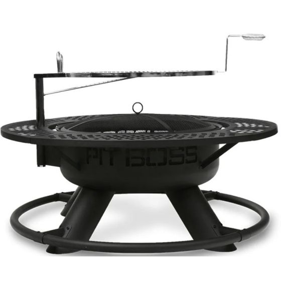PIT BOSS 2-IN-1 OUTDOOR WOOD FIRE PIT/GRILL - COWBOY (PB410FP)