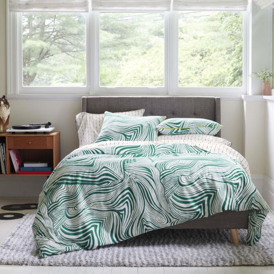 Zebra Marble Comforter Set Size Full/Queen
