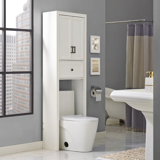 Tara Space Saver Cabinet In Vintage White