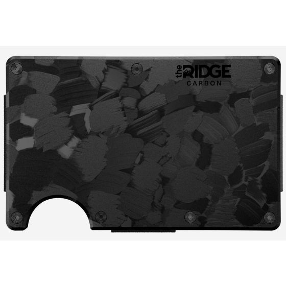 The Ridge Wallet RFID-Blocking with Money Clip in Forged Carbon
