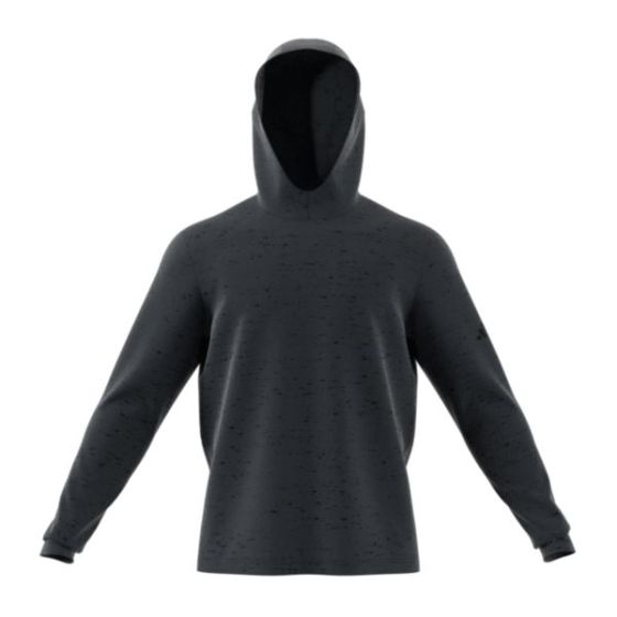 Adidas Core Printed Lightweight Hoodie - Carbon/Black/XXL