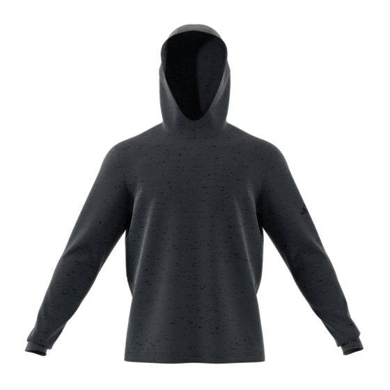 Adidas Core Printed Lightweight Hoodie - Carbon/Black/M