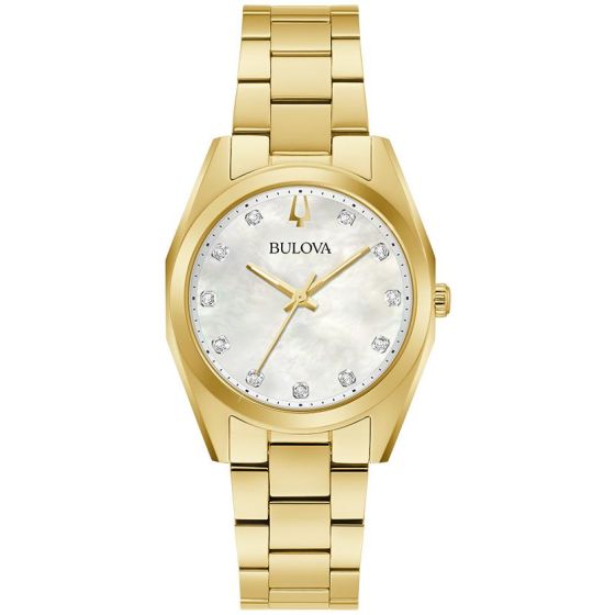 Ladies' Classic Surveyor Stainless Steel Bracelet watch, White MOP dial